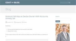 Desktop Screenshot of coutblog.com