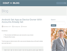Tablet Screenshot of coutblog.com